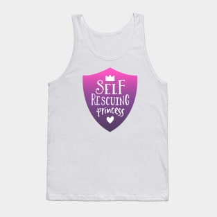 Self Rescuing Princess Purple Tank Top